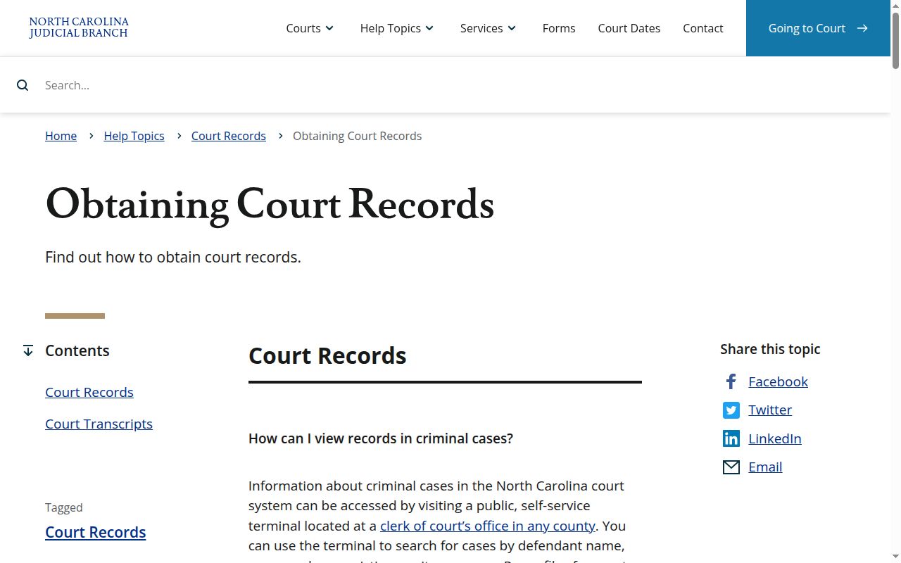 Rockingham County release record court access options